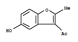 1-(5-羟基-2-甲基-苯并呋喃-3-基)-乙酮结构式_28241-99-8结构式