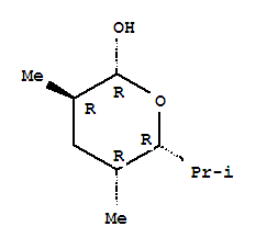 (2r,3r,5r,6r)-rel-(9ci)-四氢-3,5-二甲基-6-(1-甲基乙基)-2H-吡喃-2-醇结构式_283177-93-5结构式