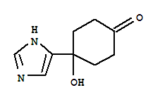 Cyclohexanone, 4-hydroxy-4-(1h-imidazol-4-yl)-(9ci) Structure,284470-09-3Structure