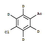 4’-Chloroacetophenone-2’,3’,5’,6’-d4 Structure,284474-50-6Structure