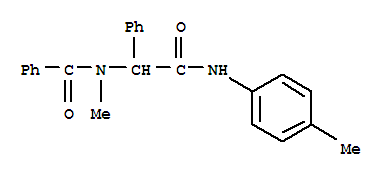 Benzamide, n-methyl-n-[alpha-(p-tolylcarbamoyl)benzyl]-(8ci) Structure,28544-59-4Structure