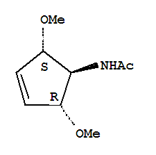 (9ci)-n-[(1alpha,2beta,5beta)-2,5-二甲氧基-3-环戊烯-1-基]-乙酰胺结构式_285569-58-6结构式