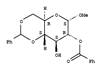 Methyl 4,6-O-(Phenylmethylene)-alpha-D-Glucopyranoside 2-Benzoate Structure,28642-64-0Structure