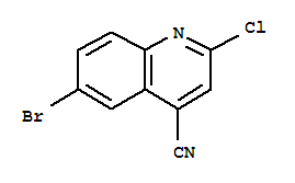 4-Quinolinecarbonitrile, 6-bromo-2-chloro- Structure,286430-90-8Structure