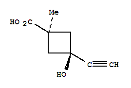 顺式-(9ci)-3-乙炔-3-羟基-1-甲基-环丁烷羧酸结构式_286442-92-0结构式