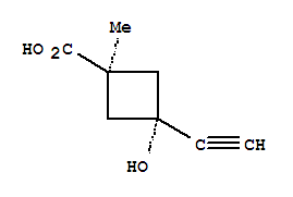 反式-(9ci)-3-乙炔-3-羟基-1-甲基-环丁烷羧酸结构式_286443-22-9结构式