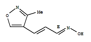 (1e)-(9ci)-3-(3-甲基-4-异噁唑基)-2-丙烯醛肟结构式_286473-04-9结构式