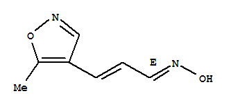 (1e)-(9ci)-3-(5-甲基-4-异噁唑基)-2-丙烯醛肟结构式_286473-06-1结构式