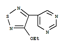 (9CI)-5-(4-乙氧基-1,2,5-噻二唑-3-基)-嘧啶结构式_287472-28-0结构式