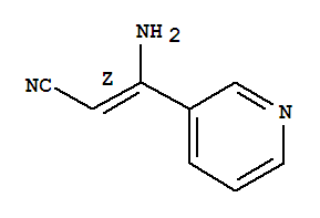 (2z)-(9ci)-3-氨基-3-(3-吡啶)-,2-丙烯腈结构式_287493-97-4结构式