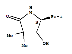 (5s)-(9ci)-4-羟基-3,3-二甲基-5-(1-甲基乙基)-2-吡咯烷酮结构式_289622-52-2结构式