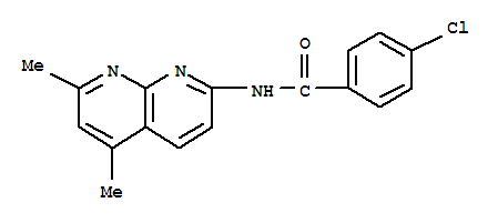 Benzamide, 4-chloro-n-(5,7-dimethyl-1,8-naphthyridin-2-yl)-(9ci) Structure,289631-43-2Structure