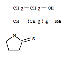 1-[1-(2-羟基乙基)己基]-2-吡咯烷硫酮结构式_289636-50-6结构式