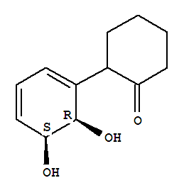 (9ci)-2-[(5s,6r)-5,6-二羟基-1,3-环己二烯-1-基]-环己酮结构式_291749-99-0结构式