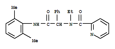 (9ci)-n-[2-[(2,6-二甲基苯基)氨基]-2-氧代-1-苯基乙基]-n-乙基-2-吡啶羧酰胺结构式_296261-89-7结构式