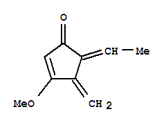 (9ci)-5-亚乙基-3-甲氧基-4-亚甲基-2-环戊烯-1-酮结构式_297753-36-7结构式