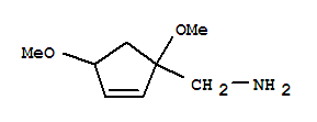 (9ci)-1,4-二甲氧基-2-环戊烯-1-甲胺结构式_300681-03-2结构式