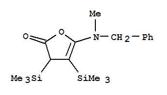 2(3H)-furanone, 5-[methyl(phenylmethyl)amino]-3,4-bis(trimethylsilyl)- Structure,300809-96-5Structure