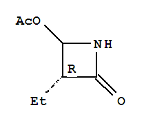 (3r)-(9ci)-4-(乙酰基氧基)-3-乙基-2-氮杂啶酮结构式_301154-81-4结构式