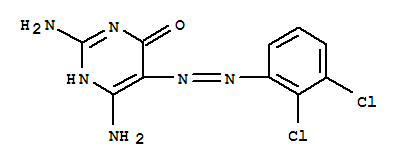 4(3H)-pyrimidinone,2,6-diamino-5-[2-(2,3-dichlorophenyl)diazenyl]- Structure,30189-03-8Structure