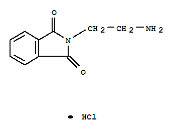 2-(2-氨基乙基)-1H-异吲哚-1,3(2H-)-二酮盐酸盐结构式_30250-67-0结构式