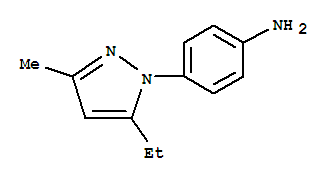 Benzenamine,4-(5-ethyl -3-methyl -1h-pyrazol -1-yl )- (9ci) Structure,303009-19-0Structure