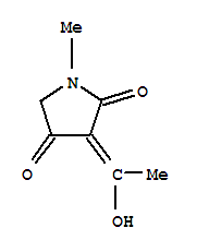 (9ci)-3-(1-羟基亚乙基)-1-甲基-2,4-吡咯烷二酮结构式_303081-90-5结构式