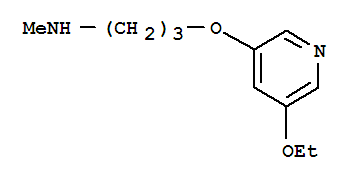 (9ci)-3-[(5-乙氧基-3-吡啶)氧基]-n-甲基-1-丙胺结构式_303104-61-2结构式