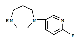 1H-1,4-diazepine,1-(6-fluoro-3-pyridinyl)hexahydro-(9ci) Structure,303159-59-3Structure