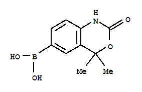 Boronic acid, (1,4-dihydro-4,4-dimethyl-2-oxo-2h-3,1-benzoxazin-6-yl)-(9ci)Structure,304853-90-5Structure Boronic acid, (1,4-dihydro-4,4-dimethyl-2-oxo-2h-3,1-benzoxazin-6-yl)-(9ci) Structure,304853-90-5Structure