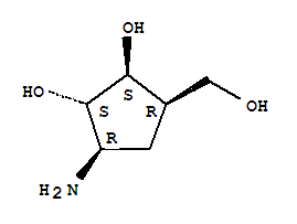 1,2-Cyclopentanediol ,3-amino-5-(hydroxymethyl )-,(1s,2s,3r,5r)-(9ci) Structure,305384-32-1Structure