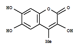 (8ci)-3,6,7-三羟基-4-甲基-香豆素结构式_30575-79-2结构式