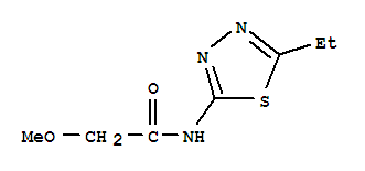 (9ci)-n-(5-乙基-1,3,4-噻二唑-2-基)-2-甲氧基-乙酰胺结构式_305855-10-1结构式