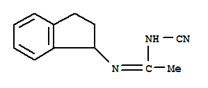 Ethanimidamide, n-cyano-n-(2,3-dihydro-1h-inden-1-yl)-(9ci) Structure,306284-56-0Structure