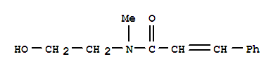 n-(2-羟基乙基)-n-甲基-3-苯基-2-丙酰胺结构式_30687-16-2结构式