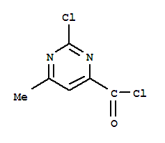 (9ci)-2-氯-6-甲基-4-嘧啶羰酰氯结构式_306960-81-6结构式