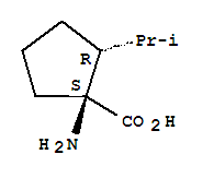 (1s,2r)-(9ci)-1-氨基-2-(1-甲基乙基)-环戊烷羧酸结构式_309757-12-8结构式