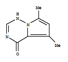 (9CI)-5,7-二甲基-吡咯并[2,1-f][1,2,4]噻嗪-4(1H)-酮结构式_310430-97-8结构式