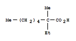 2-Ethyl-2-methylheptanoic acid Structure,31080-38-3Structure