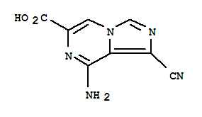 Imidazo[1,5-a]pyrazine-6-carboxylic acid, 8-amino-1-cyano-(9ci) Structure,312324-14-4Structure