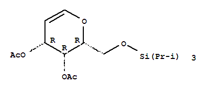 3,4-二-O-乙酰基-6-O-(三异丙基硅基)-D-半乳醛结构式_312692-92-5结构式