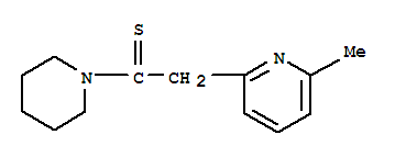 (9ci)-1-[2-(6-甲基-2-吡啶)-1-硫氧代乙基]-哌啶结构式_31293-29-5结构式