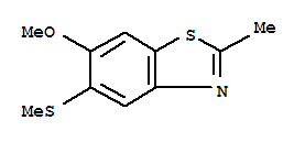 (9ci)-6-甲氧基-2-甲基-5-(甲基硫代)-苯并噻唑结构式_313367-26-9结构式
