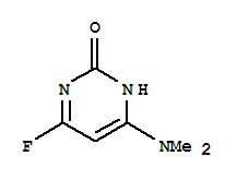 2(1H)-pyrimidinone,4-(dimethylamino)-6-fluoro-(9ci) Structure,313961-72-7Structure