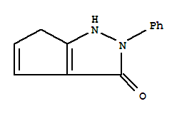 2-苯基-1,6-二氢环戊烯并[c]吡唑-3(2H)-酮结构式_313996-28-0结构式