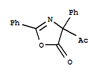 2-Oxazolin-5-one, 4-acetyl-2,4-diphenyl-(8ci) Structure,31463-66-8Structure