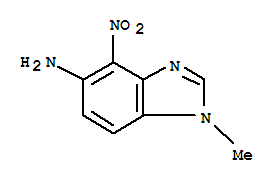 Benzimidazole, 5-amino-1-methyl-4-nitro-(8ci) Structure,31493-59-1Structure