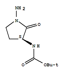 Carbamic acid,[(3s)-1-amino-2-oxo-3-pyrrolidinyl ]-,1,1-dimethylethyl ester Structure,315498-67-0Structure