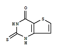 2,3-二氢-2-硫氧代-噻吩并[3,2-d]嘧啶-4(1h)-酮结构式_31895-77-9结构式