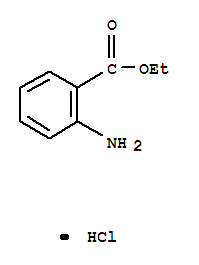 Benzoic acid, 2-amino-,ethyl ester, hydrochloride (1:1) Structure,32045-49-1Structure